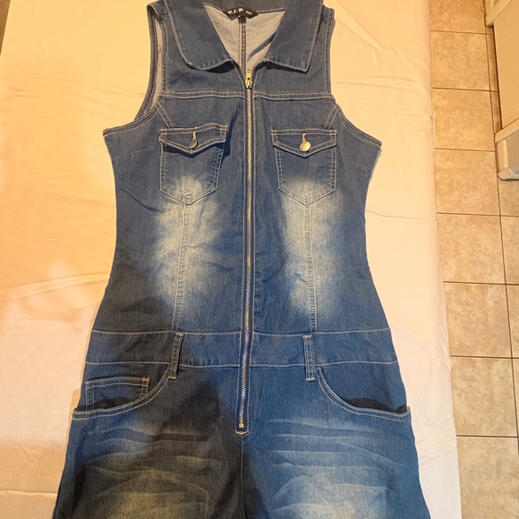 Jean woman’s romper - Picture 1 of 2